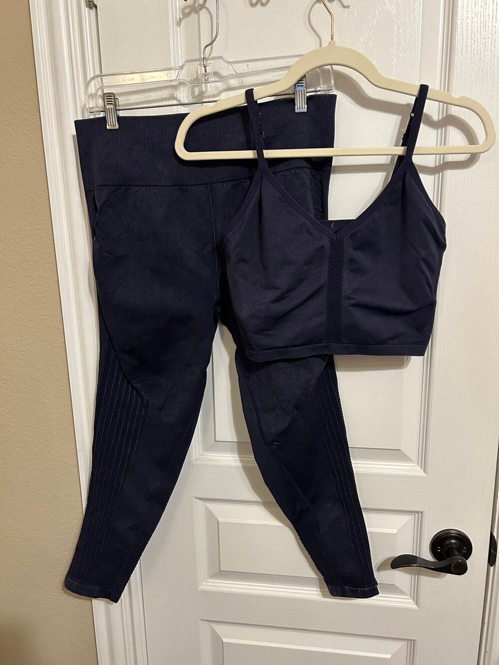 Navy Sports Bra and Leggings Set XL Fabletics